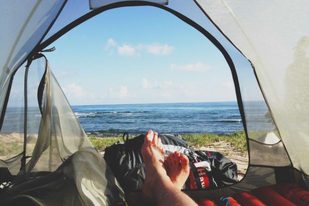 Border Telegraph: A view from a tent. Credit: Canva