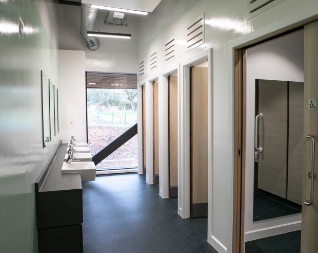 Border Telegraph: An example of the toilets used by staff, pupils and visitors at Jedburgh Grammar Campus. Photo: SBC