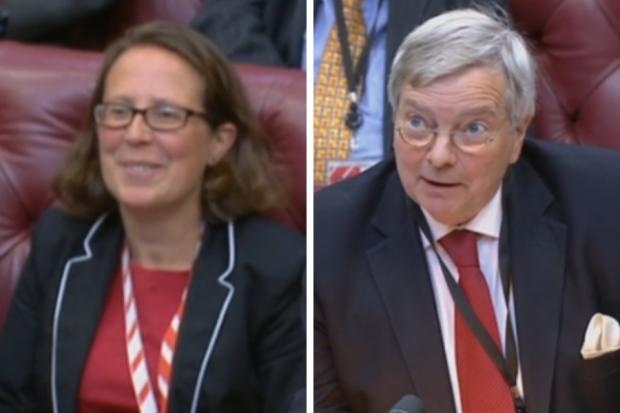 Tory ministers Natalie Evans and Nicholas True found the funny side of having to defend Boris Johnson