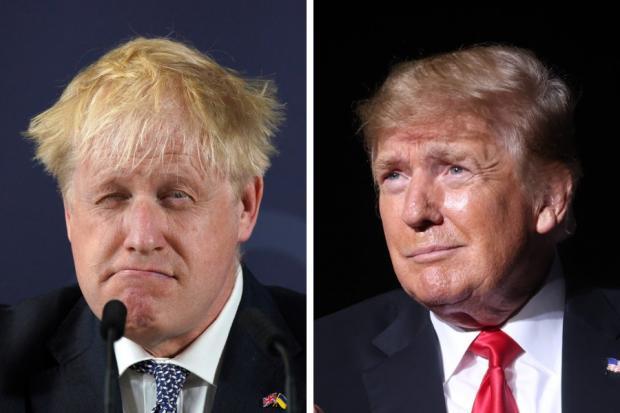 Boris Johnson has been compared to Donald Trump for his refusal to leave Downing Street