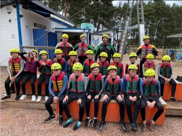Border Telegraph: P7’s at their recent leavers day out to Foxlake adverntures.