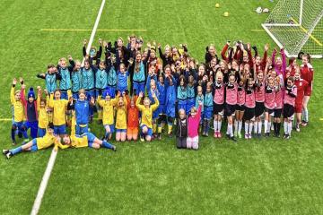 Teams from throughout Borders attend girls' festival of football