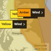 The Met Office has issued a weather warning associated with Storm Arwen