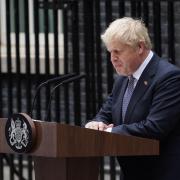 Prime Minister Boris Johnson reads a statement outside 10 Downing Street, London, formally resigning as Conservative Party leader after ministers and MPs made clear his position was untenable. He will remain as Prime Minister until a successor is in