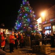 Crowds in Melrose in 2017 welcoming in the festive season with Christmas carols. Photo: Helen Barrington