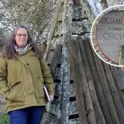 Juliet Porter at Crailing Community Orchard near Jedburgh. Photo: Crailing Community Orchard