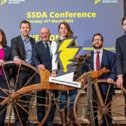 From left to right: Annique Armstrong, Destination Development Director(South of Scotland),VisitScotland; David Hope-Jones OBE, CEO, SSDA; Mark Rowley, Strategy Manager Tourism, SOSE; Paula Ward, Economic Infrastructure Development Specialist and