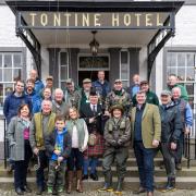A piper-led procession took place from The Tontine Hotel to the banks of the river at Tweed Green