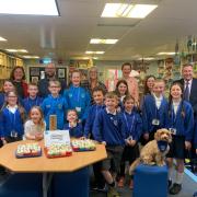 Priorsford Primary School pupils and staff