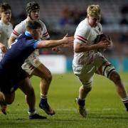 Corey Tait in action for Scotland U20s v England