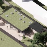 Proposed Melrose FC's new changing rooms and community hub at Gibson Park.
