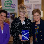 BBC Scotland's Fiona Stalker, Denise Carmichael and Nicola Sturgeon