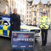 Scottish Government Cabinet Secretary for Justice and Home Affairs Angela Constance and Chief Superintendent Hilary Sloan launch the Scottish Government and Police Scotland's Festive Safety campaign