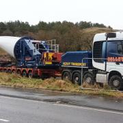 Wind Farm abnormal load to set off from A7 layby just south of Selkirk this morning