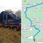 Latest wind turbine blade delivery to Pines Burn Wind Farm due to set off at 9am