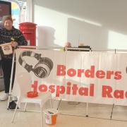 Tesco shoppers in Galashiels entertained by Borders Hospital Radio Service today
