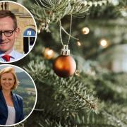 MP John Lamont and Rachael Hamilton MSP are encouraging Borderers to recycle as much as possible this Christmas. Photo: Sandra Seitamaa/Unsplash, Borders Conservatives (inset)