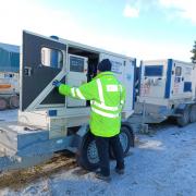 Generators were used during power outages. Photo: Scottish Water