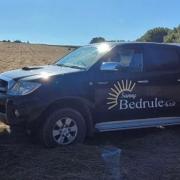A Toyota pickup truck was stolen from Bedrule, near Denholm
