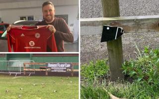 Peebles Rovers FC found Whitestone Park vandalised earlier this week. Photos: Colin Macdonald