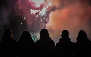 Peebles Fireworks. Photo: Alan Wilson