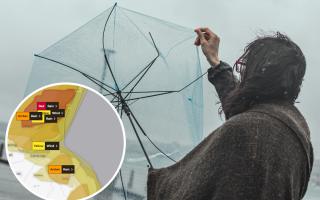 Borderers have been told to be prepared ahead of amber rain warning