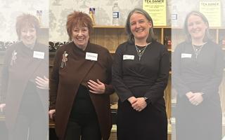 Christine Grahame MSP with Scottish Government minister Maree Todd in Peebles. Photo: Dementia Friendly Tweeddale